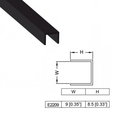 Plastic Capping Channel for 9mm Panels